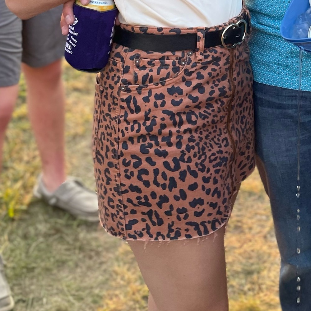 Free People Cheetah skirt